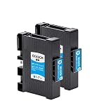 【SEASKY】 GC42CH シアン 顔料 お得な2個セット 【Lサイズ】 リコー RICOH プリンター用 GC42 互換 インクカートリッジ 互換インク ICチップ付 残量表示機能付 プリンターインク ISO9001認証工場 SG 5200 / SG 5200 FT(フロント手差しモデル) (GC42 GC42H GC42KH GC42CH GC42MH GC42YH)