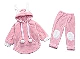 ピンクの色の暖かい秋と冬のパジャマのファッション女の子のパジャマ
