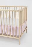 VALANCE, DUST RUFFLE, FRILLED SHEET to fit cot bed 140x70cm, nursery, baby (pattern: th B-team_powde