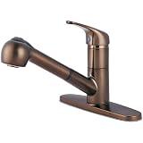 Olympia Faucets K-5030-ORB Single Handle Pull-Out Kitchen Faucet, Oil Rubbed Bronze Finish [並行輸入品]