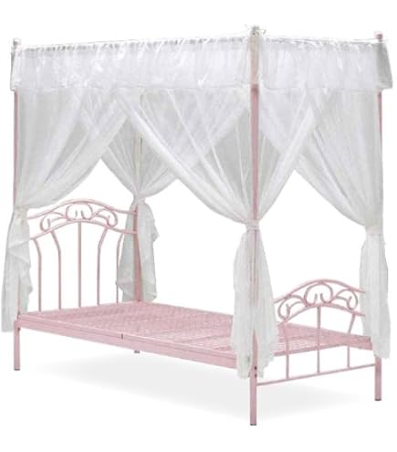 Amazon | 天蓋＆レース付き付デザインベッド(tb-040) (ホワイト