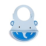 赤ちゃんのための大きなポケット食品キャッチャーとシリコーンよだれかけや幼児-FDAは、赤ちゃんのためのBPA / LEAD / PVCフリー、ユニセックスデザイン、防水、耐汚染性、簡単にきれいな、最高