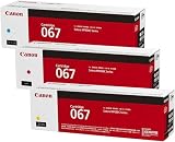 [ セット品 ] CANON キャノン 純正品トナー カートリッジ067 3色セット (シアン マゼンタ イエロー) MF656Cdw / MF654Cdw 対応