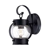 Acclaim 8200BK Boulder Collection 1-Light Wall Mount Outdoor Light Fixture, Matte Black [並行輸入品]