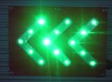 LED矢印板　LEDシェブロン　緑 3G