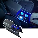 Buy it アルファード ヴェルファイア 20系 用 コンソールボックス ワイヤレス充電 コンソール アームレスト センターコンソール 収納 肘置き (20-armrest001w)