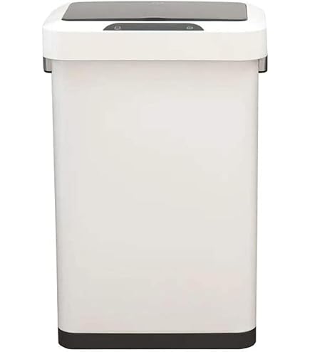 Amazon｜EKO フタ付きゴミ箱 シルバー 47L 1193777｜フタ付き