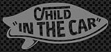 ステッカータウン VANS風 CHILD IN THE CAR SURF サーフ チャイルドインカー D グレー
