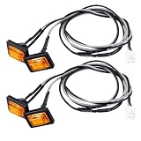 TRZX RC LED ランプ サイド ライト 1/14 タミヤ スカニア R620 R470 RC トラック アクセサリー用 (イエローハウジング)