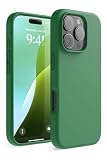 【elago】 iPhone 16 Pro 対応 ケース シリコン 耐衝撃 スマホケース 指紋 防止 サラサラ シリコンケース [ iPhone16Pro アイフォン 16 プロ 対応 携帯ケース ] iPhone 16Pro Case SILICONE CASE アルパイングリーン