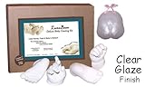 Luna Bean Deluxe 3D Prints Baby Casting Kit (Clear Glaze) by Casting Keepsakes