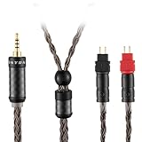 SYRNARN ケーブル 3.5mm ステレオ交換用ヘッドホンケーブル ゼンハイザー Sennheiser HD650、HD600、HD580、HD660S、HD58X、Massdrop HD6XX ヘッドホン対応 16コアアップグレード仕様／銀メッキ銅線＆カーボンアルミ合金ハウジング搭載 （2m / 6.6フィート）
