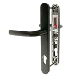Hoppeブラック' Birmingham 'ペアハンドル92pzまたは92 mm SprungレバーUPVCドアセット、PVC PVCu Centre to Centre Fixings 215 m