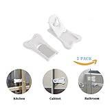 スライドドアロック安全、子子供/幼児/幼児/赤ちゃんProofロックforパティオ、クローゼット、シャワー、ウィンドウ、ワードローブ、子供食器棚キッチンキャビネットガラスドアラッチ、lideemo 2