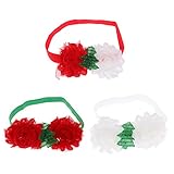 Perfk ポリエステル製　弓　ターバン　ヘッドバンド　　赤ちゃん　女の子　　ヘアバンド　頭　ラップ　幼児　子供　　全2サイズ3スタイル - スタイル2, 3個の作品