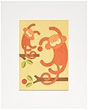 Petit Collage Unframed Print on Wood Wall Decor Monkey Baby Small [並行輸入品]