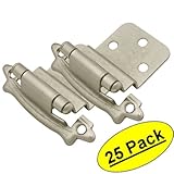 Cosmas 17328-snサテンニッケルキャビネットヒンジ3 / 8 "インセット(ペア) [ 17328-sn ] – 25ペアパック