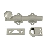 Deltana ddb425u15 HDソリッド真鍮4-inchオランダドアボルトカラー:サテンニッケル、モデルddb425u15、ツール&ハードウェアストア
