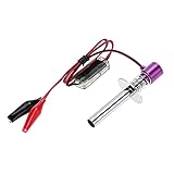 Lovoski アップグレード 　電子グロープラグ スターター　イグナイター 　Nitro RC Car Heli 80100 に対応　パープル