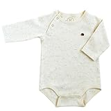 ホッペッタ プラス Hoppetta plus オーガニックコットンボディ長袖 60cm カラーネップ 51372