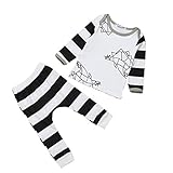 ノーブランド品 0-2歳　赤ちゃん　男の子　女の子　コットン　服　長袖　Tシャツ　パンツ　上下セット　普段着　衣装　通気性　全4サイズ選べる - 100