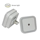 Wall Plug in Sensor Light, OKPOW Automatic Wall Sensor Night Light From Dusk to Dawn for Hallway Bed