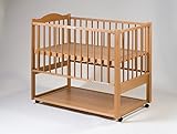 ベビーベッド ハイタイプ 日本製 ツースライドベッド収納棚付/ナチュラル