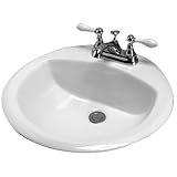 Barclay 3 – 708 WHユニバーサルラウンド差し込み式Wash Basin with 8 " Widespread