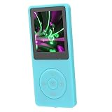 MP3プレーヤー、8GB MP3 MP4プレーヤーポータブル音楽プレーヤー、FMラジオ、ボイスレコーダー、電子書籍、HiFiロスレスサウンドMP3音楽プレーヤー、30時間再生 (青)