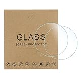 uxcell 時計ガラススクリーンプロテクター 37 mm HD強化ガラス 高AL アンチスクラッチ 9H硬度 2.5D高解像度 防爆 スマートウォッチ画面保護フィルム 5個