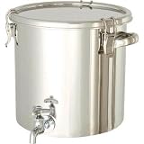 日東金属工業:日東 ステンレスタンク ストレート密閉タンク(蛇口付) 20L CTH-W-30 型式:CTH-W-30