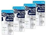 【4個】ルシード LUCIDO EXオイルクリア泡洗顔 つめかえ用 130ml +使い捨て手袋1枚【セット品】