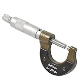 SODIAL(R) 0-25mmゲージ　外側メトリックマイクロメータツール　機械師の為