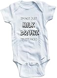 Baby Tee Time Boys ' I ' m Not JustミルクDrunk I ' m Tit直面One Piece カラー: ホワイト