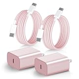 Cardill iPhone16 充電器 タイプc 充電器 type-c 20W PD 急速充電器 [2個セット 正規MFi認証品/PSE認証済み] USB C-C ケーブル 2M付属 usb-c コンセント タイプC 電源アダプター コンセント対応 iPhone16/15/Pro/max/iPad Pro/AirPods その他USB-C機器対応 (ピンク×2)