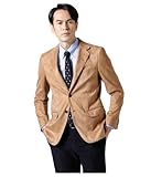 [ニューヨーカー] ストレッチ フェイクスエード ジャケット キャメル L 161992013403