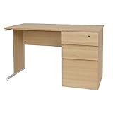 オフィスカグ オフィスデスク 事務机 片袖机 ナチュラル 幅1200×奥行600×高さ700mm MOD-K1260-N