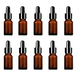 スポイト瓶 10mL 10本セットガラス製 遮光瓶 精油瓶 アロマオイルボトル 小分け