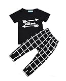 iceko夏スタイル幼児ボーイズ服ベビー服セットショートパンツセット2pcsベビー男の子服 カラー: ブラック