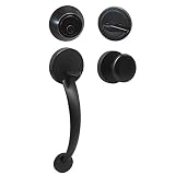 Probrico Single円柱外部ドアHandleset with Coveノブ(サテンニッケル/ Oil Rubbed Bronze ) DL71399-101ORB