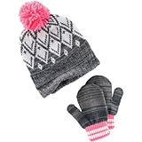 OSHKOSH(オシュコシュ) ハット&ミトンセット グレー 小物 4～6歳【並行輸入】