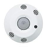 Leviton ODCシリーズceiling-mount占有センサー、120 – 277ボルト、ホワイト 500 Sq. Ft. ODC05-MDW 1