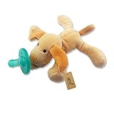 iZiv幼児おしゃぶり - ユニセックスベビー用のソフトぬいぐるみおもちゃ（犬）