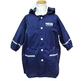 （ポスター）POSTAR キッズ ワンポイントレインコート　ネイビー　100cm
