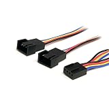 StarTech.com PWM(4ピン) ケースファン電源用分岐二股ケーブル 30cm 1 x 4ピン(メス) - 2 x 4ピン(オス) FAN4SPLIT12