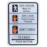 トラフィックサインボード CROSSING アメリカ ストリート看板