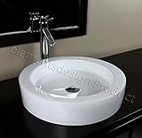 バスルームセラミック容器シンク7770 ac1 withクローム蛇口&ドレイン