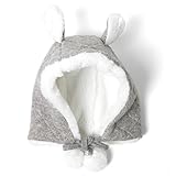 (エムエイチエー) M.H.A.style ベビーキャップ フェイクファー 秋冬 防寒 キャップ 帽子21765 A.グレー