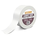 テープKing両面カーペットテープホワイト、インドア/アウトドアRug Binding粘着2インチx 30ヤード