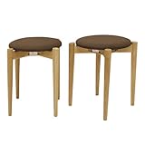 クローバーSX スツール(2脚セット) ブラウン色